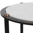 Uttermost Wren Round White Marble Accent Table
