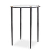 Uttermost Wren Round White Marble Accent Table