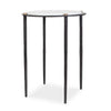 Uttermost Wren Round White Marble Accent Table