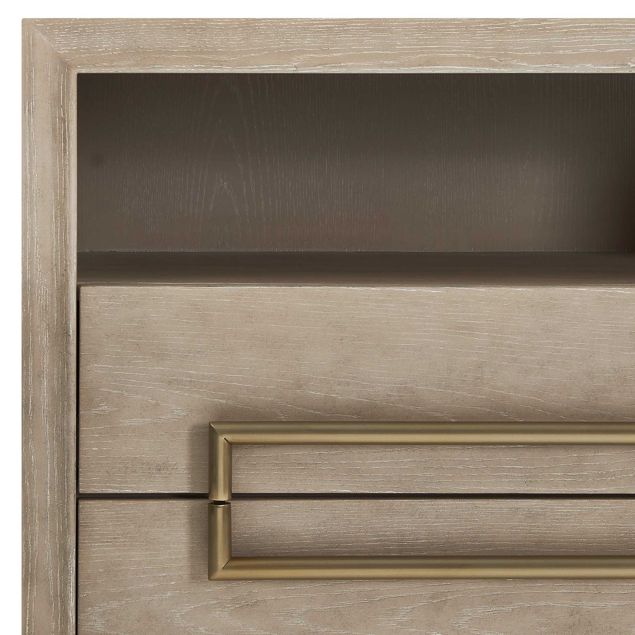 Uttermost Alessia Modern Light Oak Side Table
