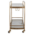 Uttermost Scarritt Antique Brass Bar Cart