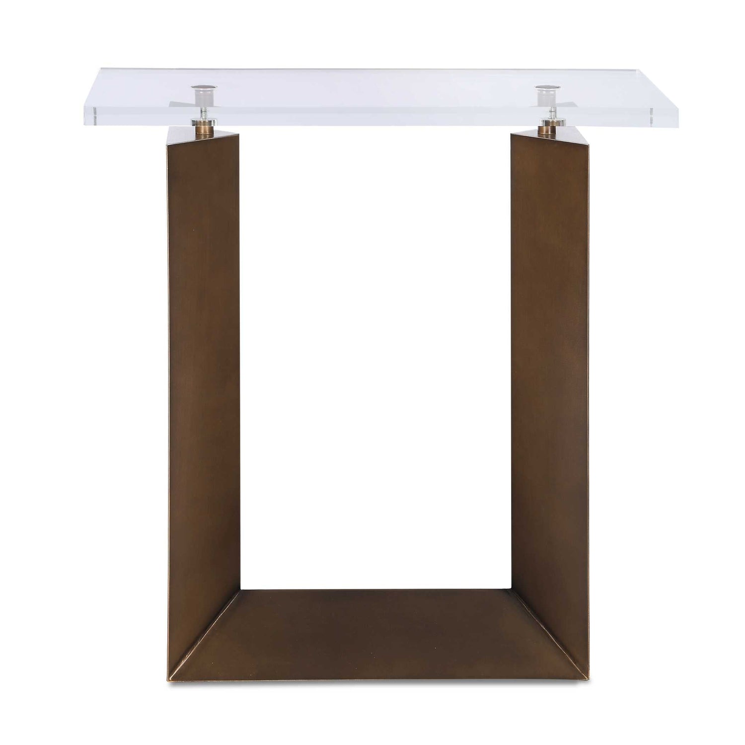 Uttermost McElroy Modern Bronze Side Table