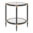 Uttermost Chadid Round Glass Side Table