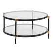 Uttermost Chadid Round Glass Coffee Table