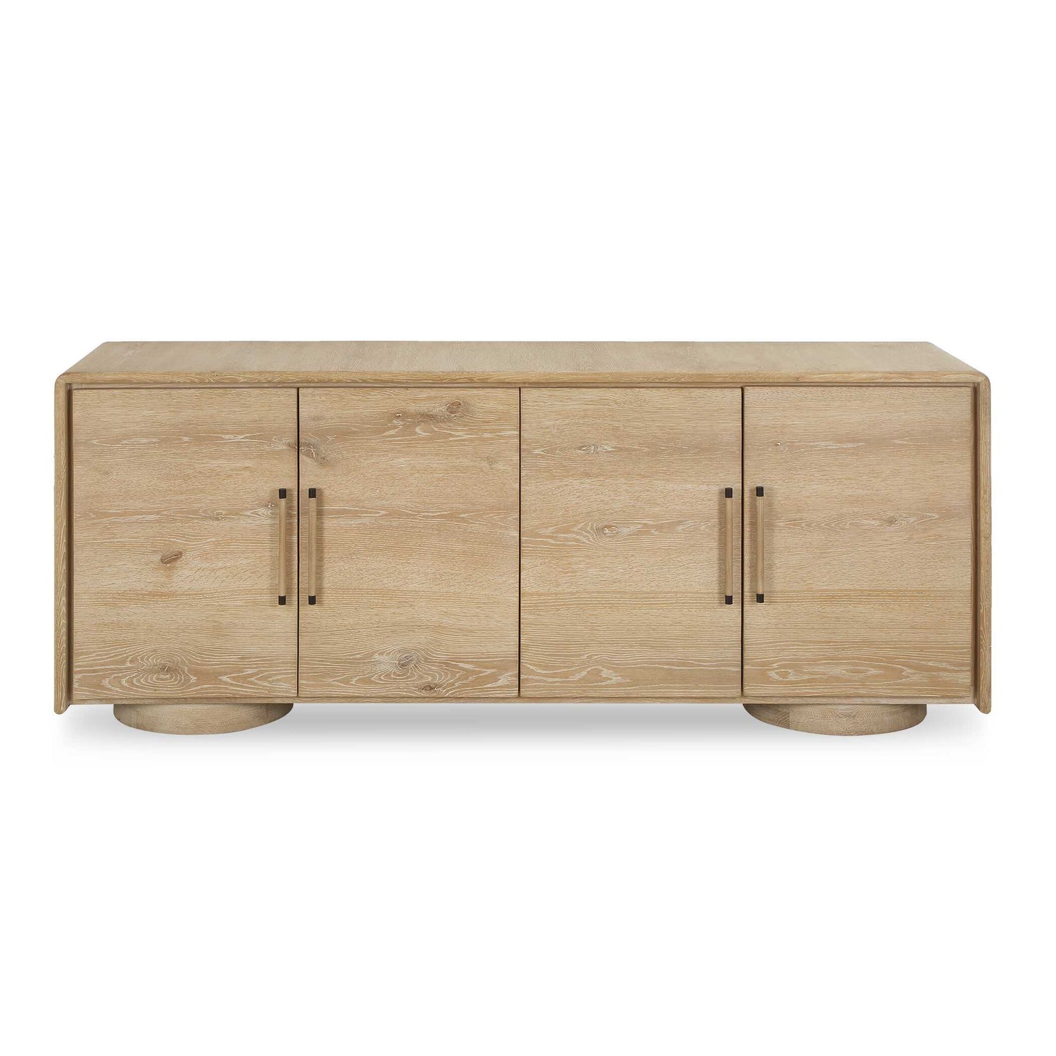 Uttermost Evanston 4 Door Natural Oak Cabinet