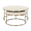 Uttermost Aragon White Nesting Coffee Tables - Set of 2