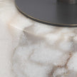 Uttermost Brunson White Marble Drink Table