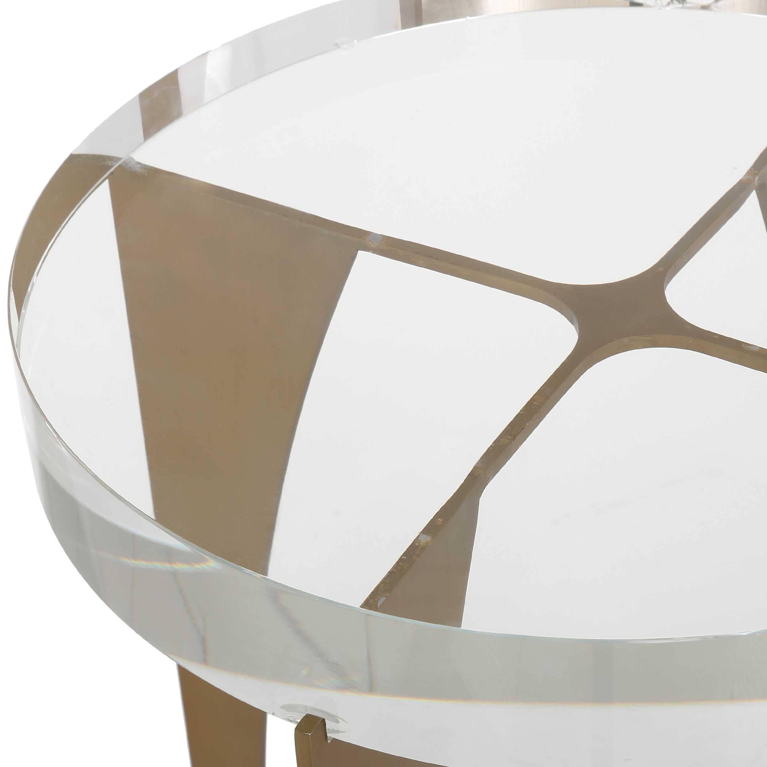 Uttermost Kolkata Brass Accent Table