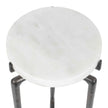 Uttermost Tobias White Marble Slab Drink Table