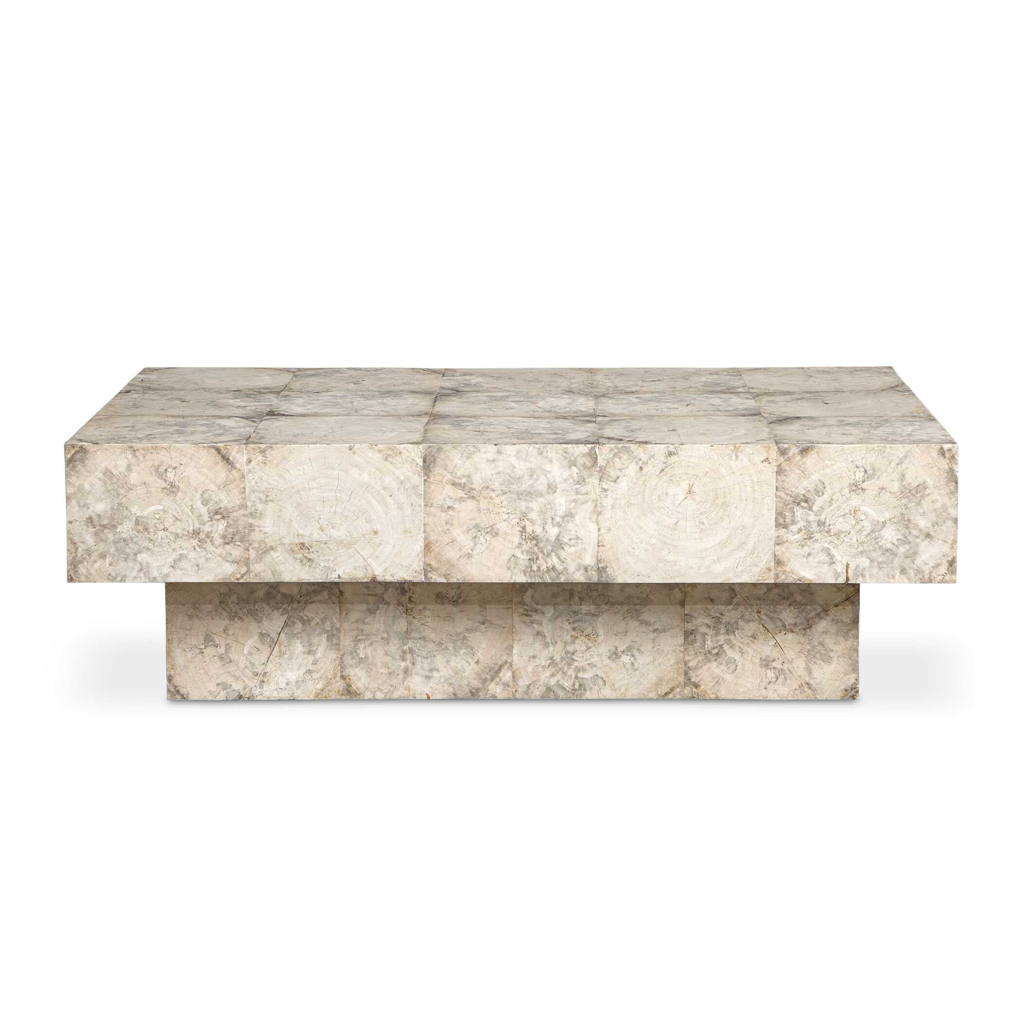 Uttermost Kotoa Bleached White Coffee Table