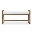 Uttermost Araiza White Fabric Bench