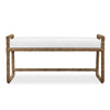 Uttermost Araiza White Fabric Bench