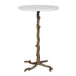 Uttermost Calais White Marble Accent Table