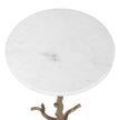 Uttermost Calais White Marble Accent Table
