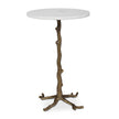 Uttermost Calais White Marble Accent Table