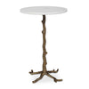 Uttermost Calais White Marble Accent Table