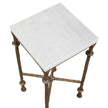 Uttermost Penelope White Marble Accent Table