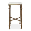 Uttermost Penelope White Marble Accent Table