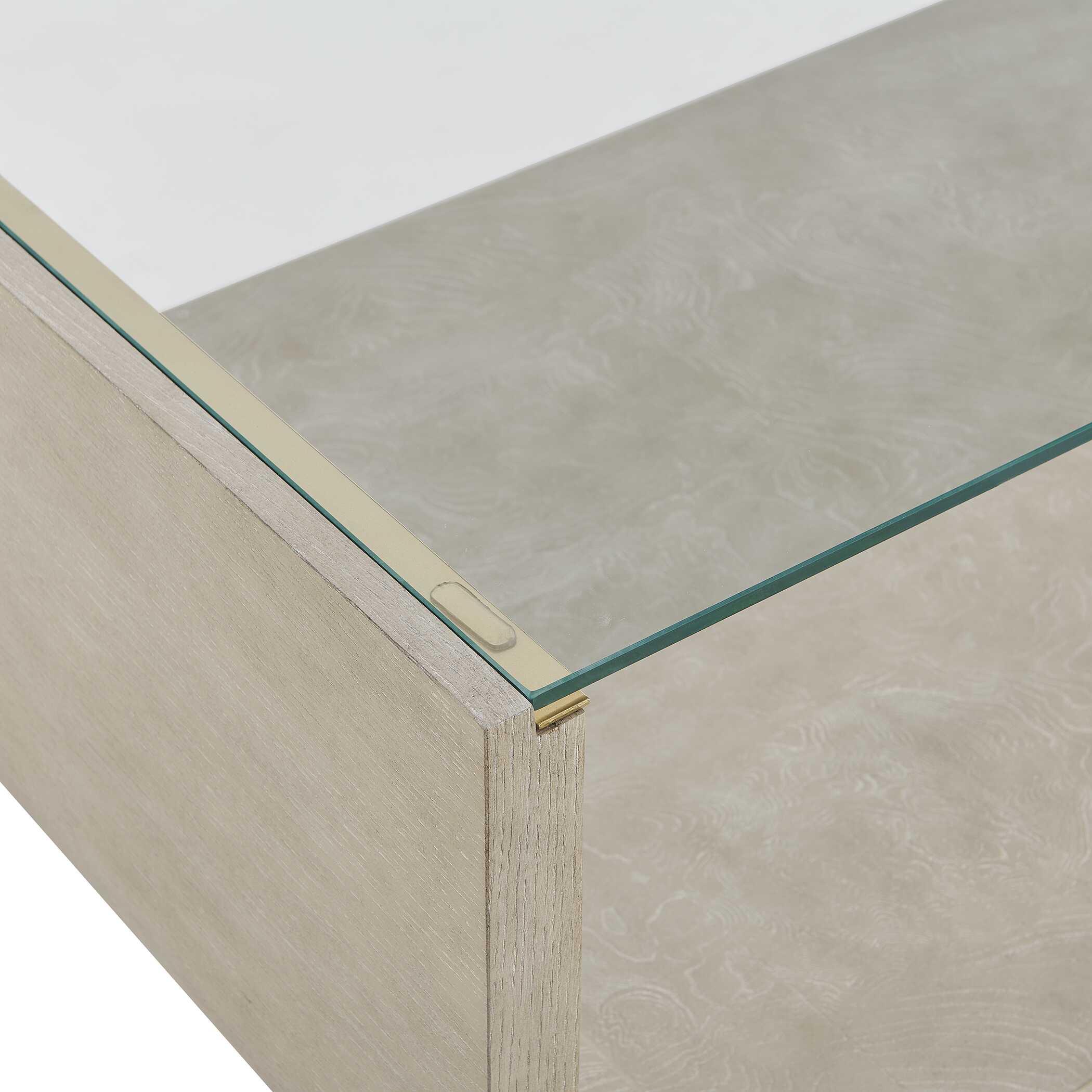 Uttermost Maeva Modern Glass Coffee Table