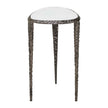 Uttermost Arnold White Marble Accent Table