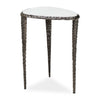 Uttermost Arnold White Marble Accent Table
