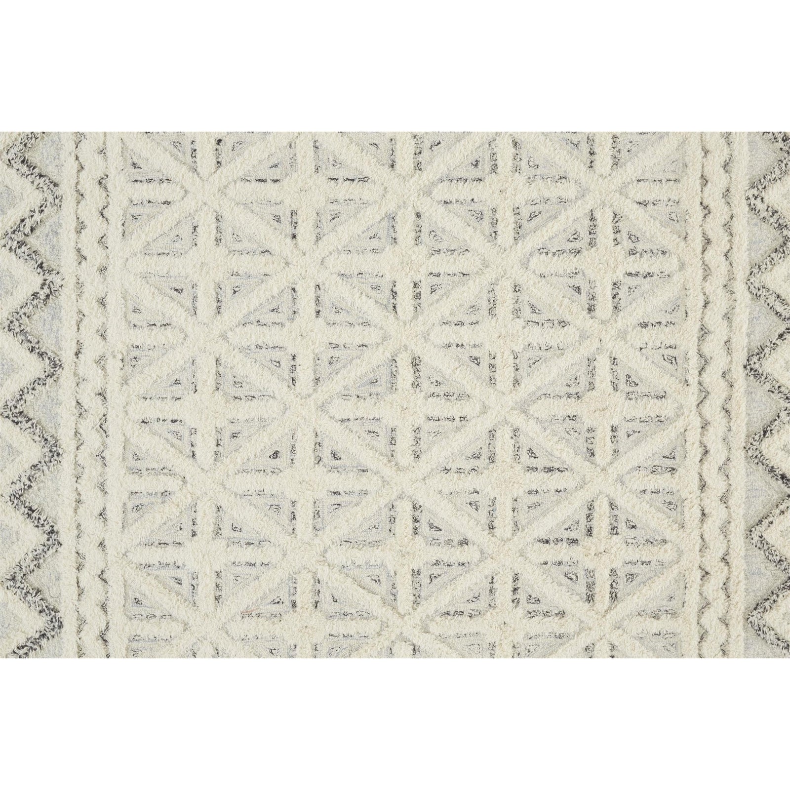 Feizy Anica 8007F Rug in Ivory / Blue