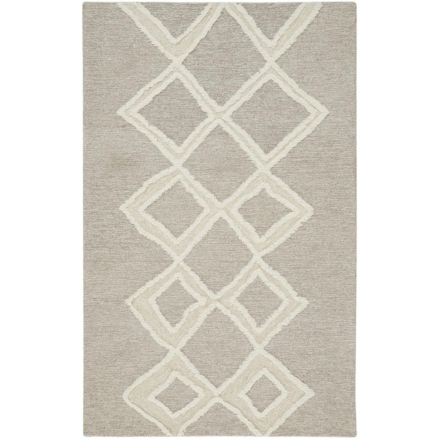 Feizy Anica 8009F Rug in Taupe / Ivory