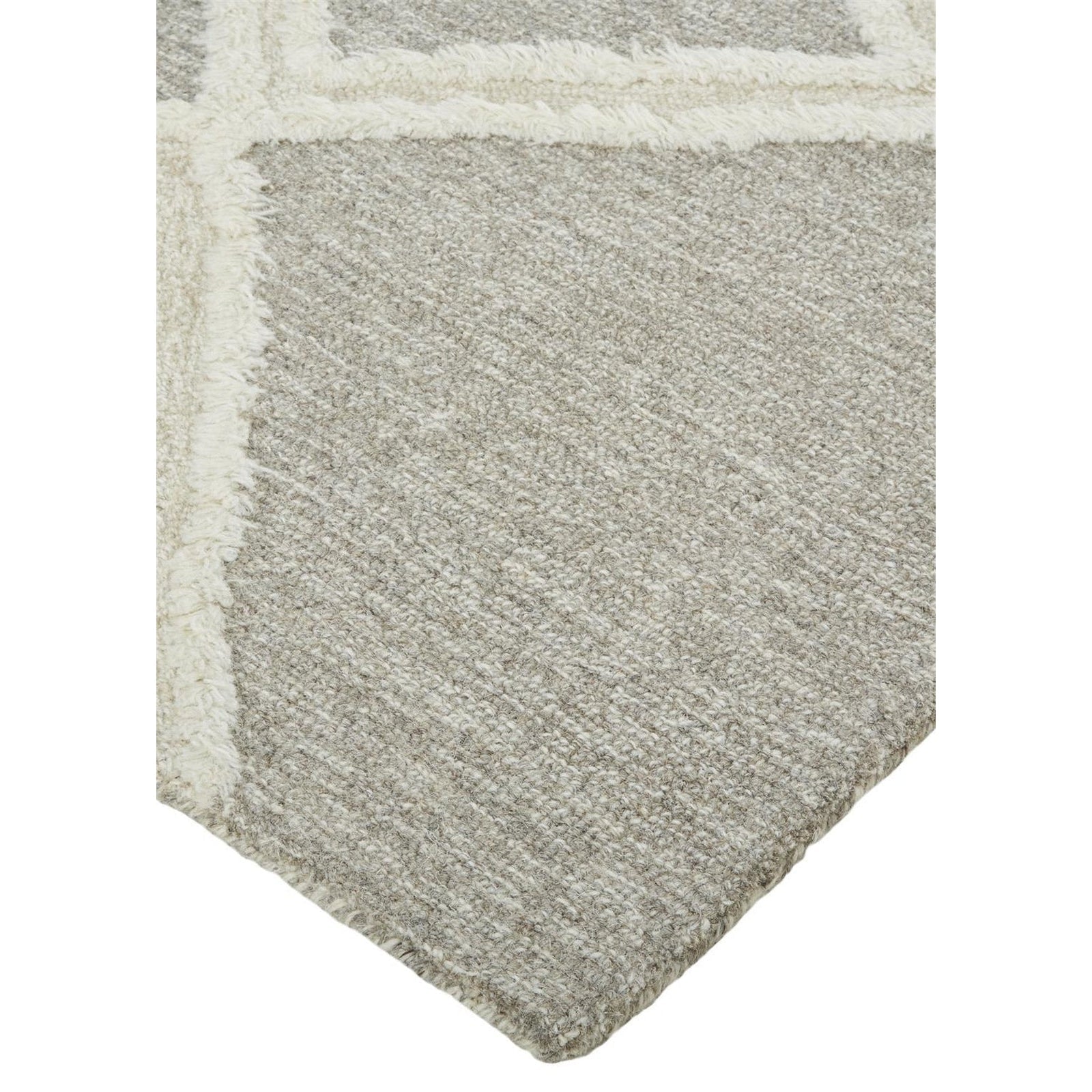 Feizy Anica 8009F Rug in Taupe / Ivory