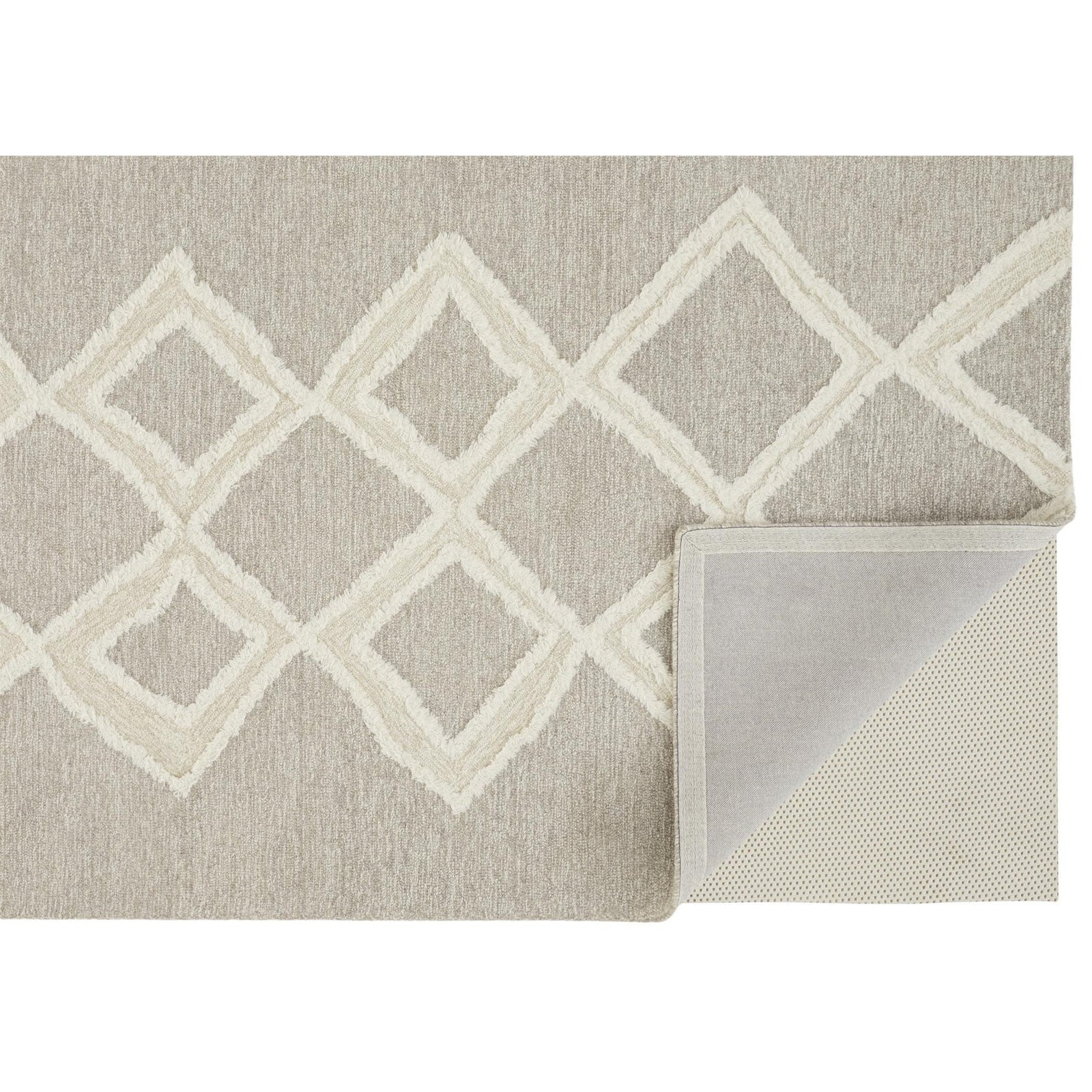 Feizy Anica 8009F Rug in Taupe / Ivory