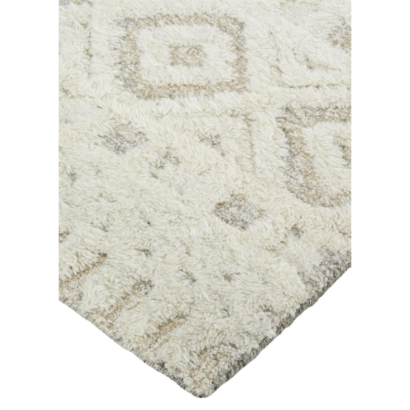 Feizy Anica 8010F Rug in Ivory / Tan