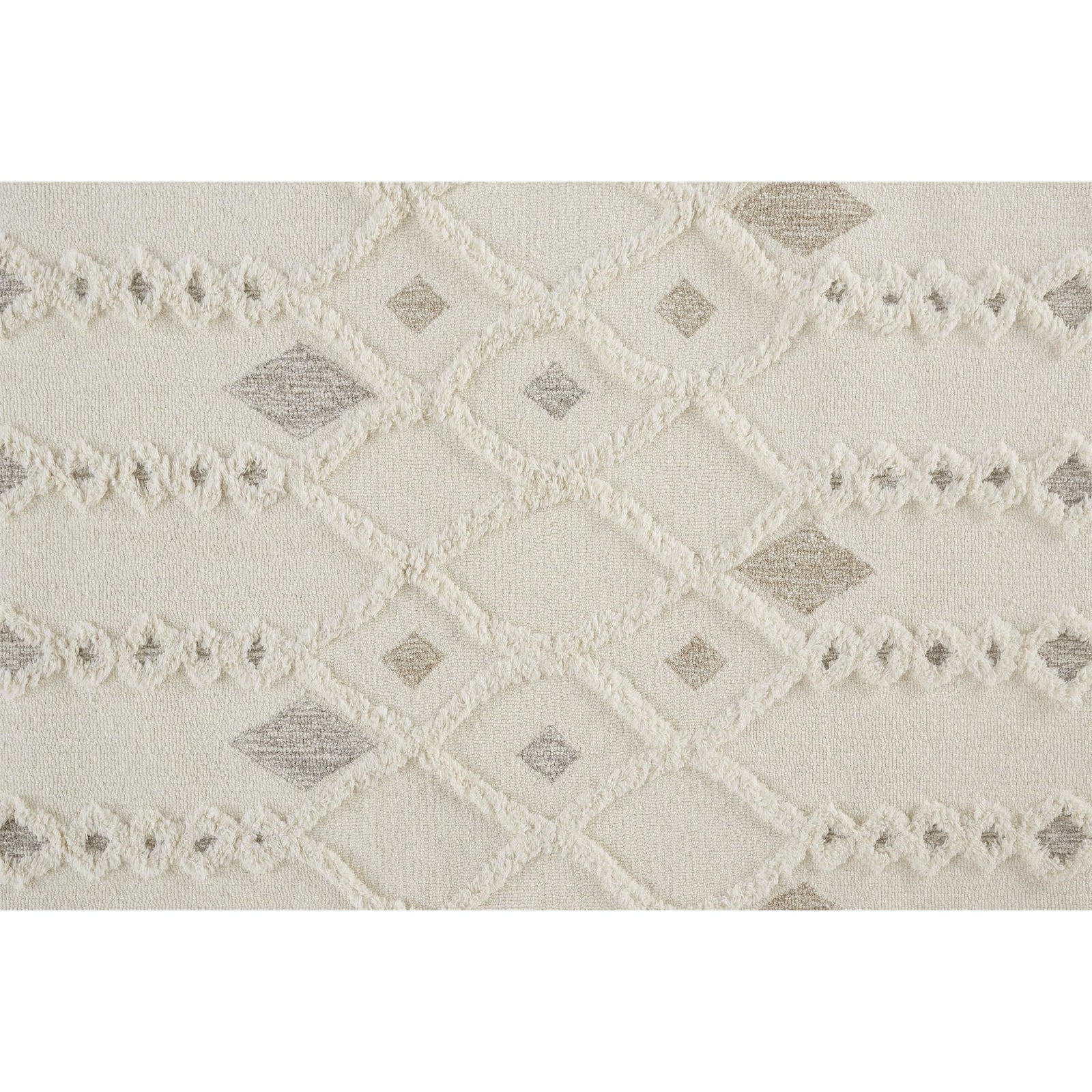 Feizy Anica 8011F Rug in Ivory / Tan