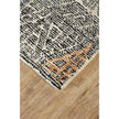 Feizy Arazad 8479F Rug in Black/Tangerine