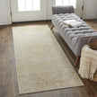 Feizy Aura 3734F Rug in Gold / Gray