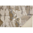Feizy Aura 3737F Rug in Gold / Tan