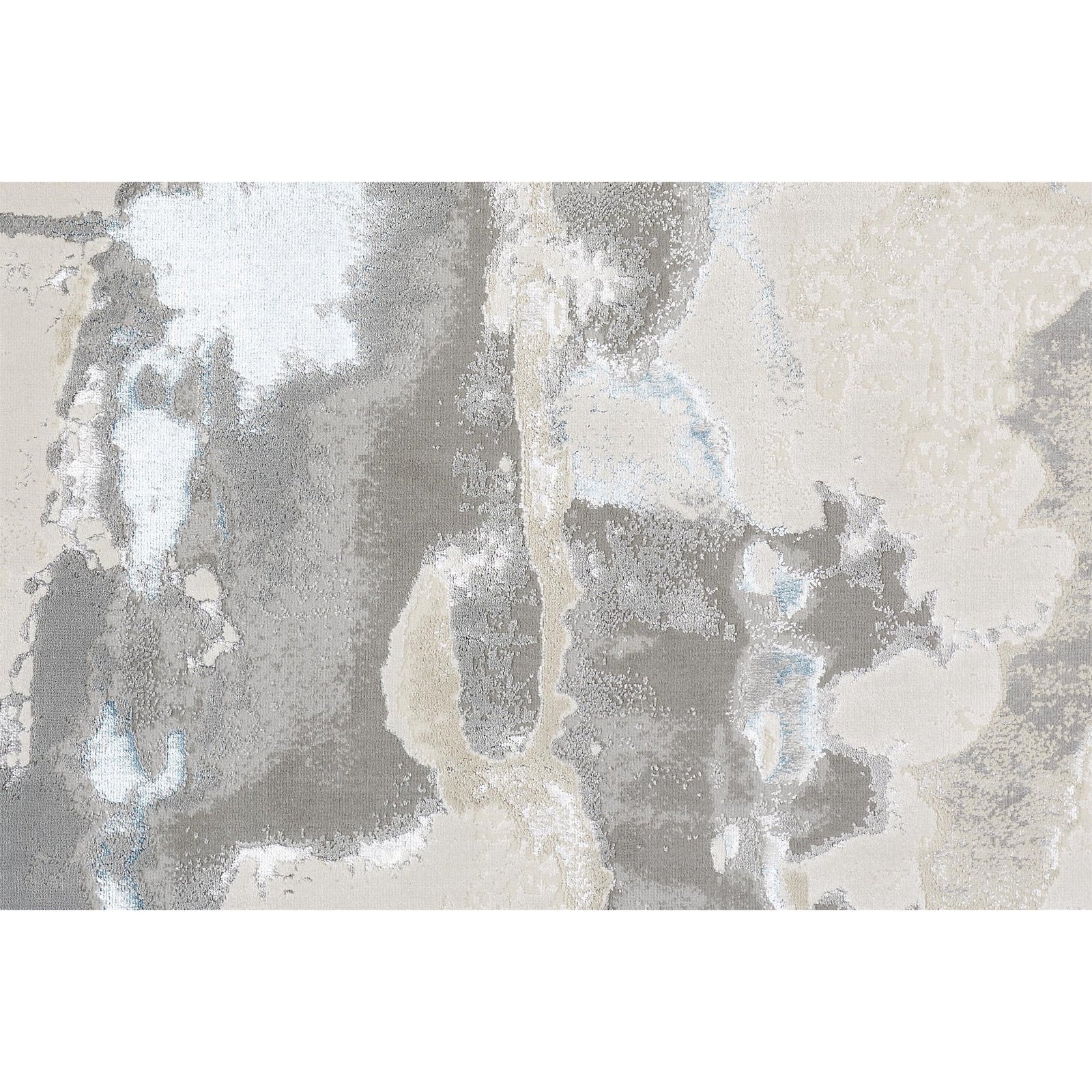 Feizy Azure 3525F Rug in Silver / Teal