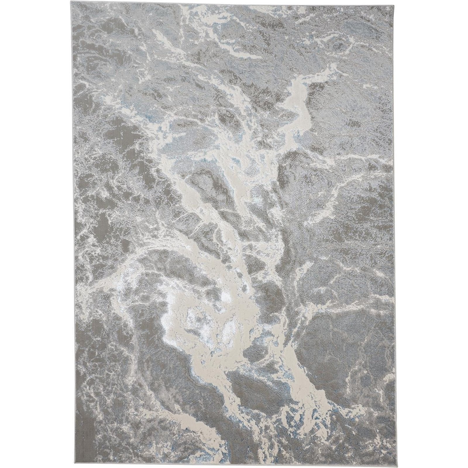 Feizy Azure 3539F Rug in Silver / Blue