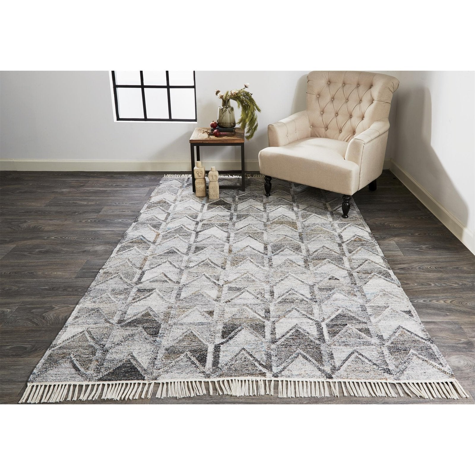 Feizy Beckett 0813F Rug in Gray