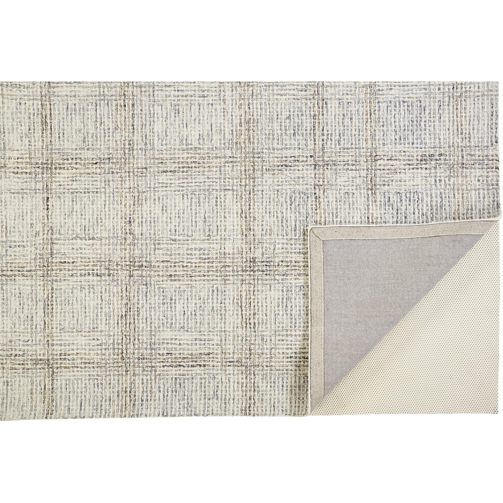 Feizy Belfort 8668F Rug in Ivory / Gray