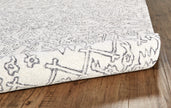 Feizy Belfort 8778F Rug in Ivory/Charcoal