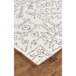 Feizy Belfort 8778F Rug in Ivory/Charcoal