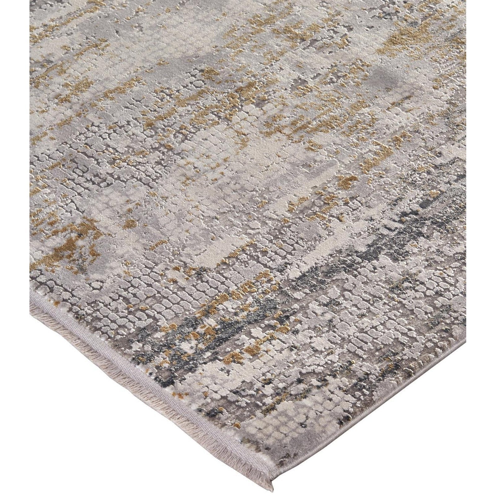 Feizy Cadiz 3887F Rug in Ivory/Gray