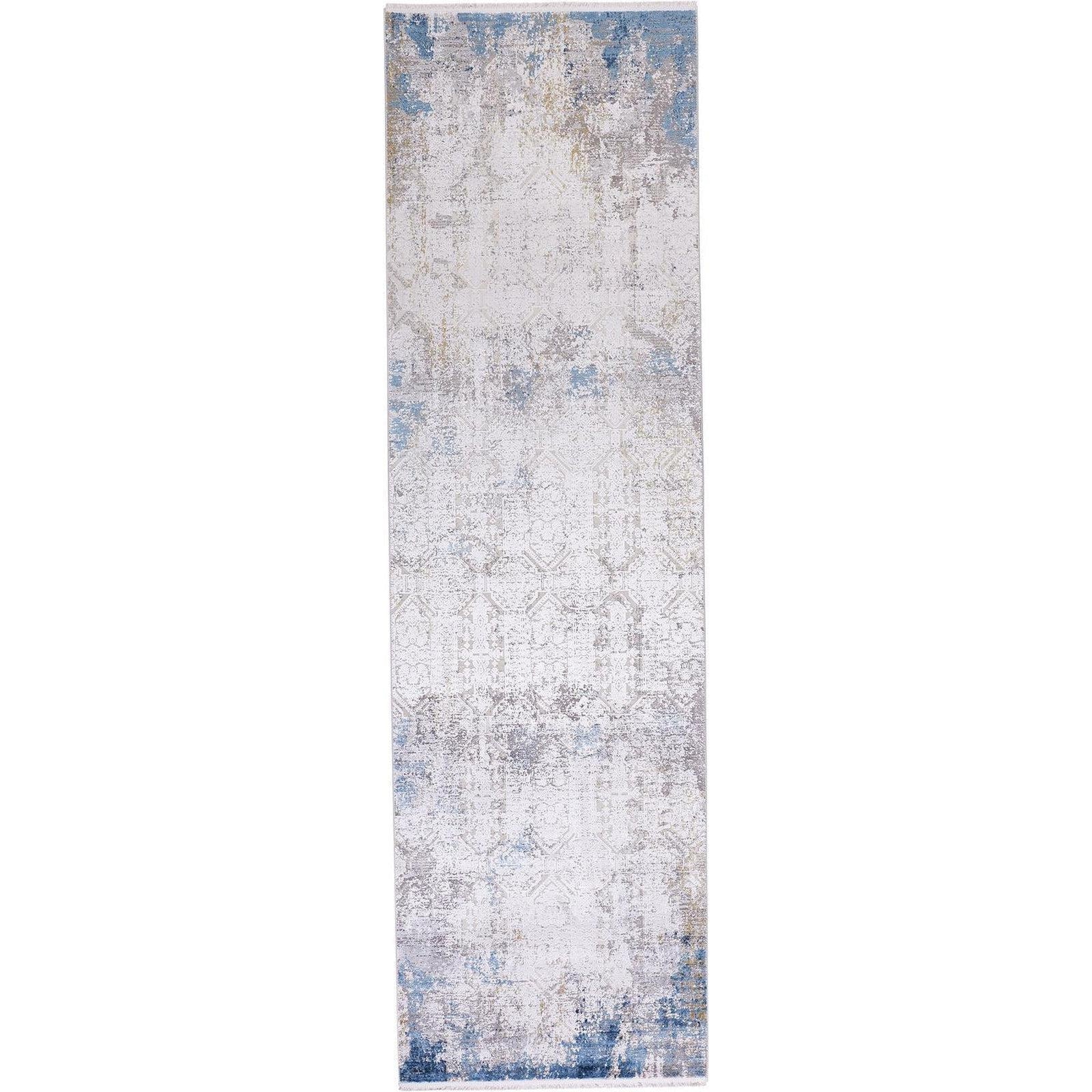 Feizy Cadiz 3889F Rug in Ivory/Blue