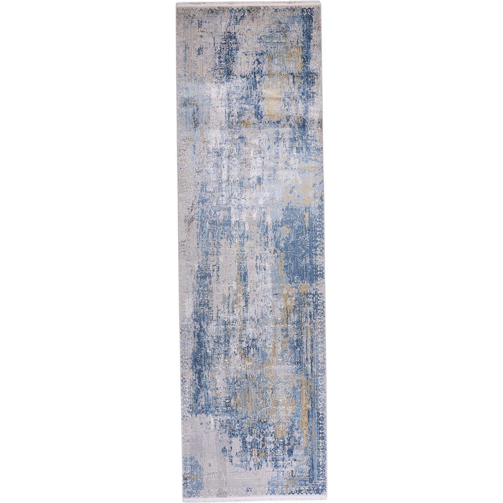Feizy Cadiz 3890F Rug in Blue/Gray