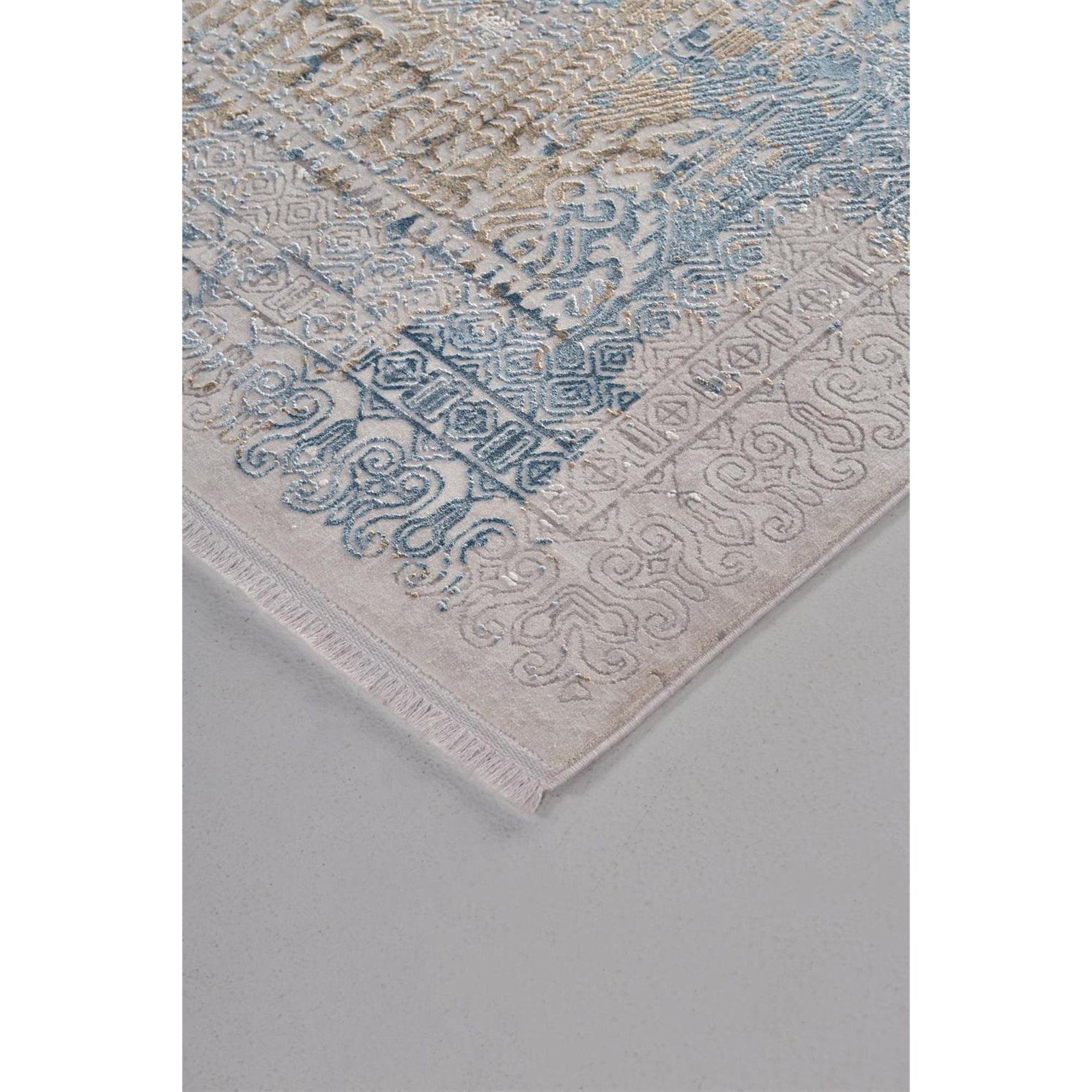 Feizy Cadiz 3890F Rug in Blue/Gray