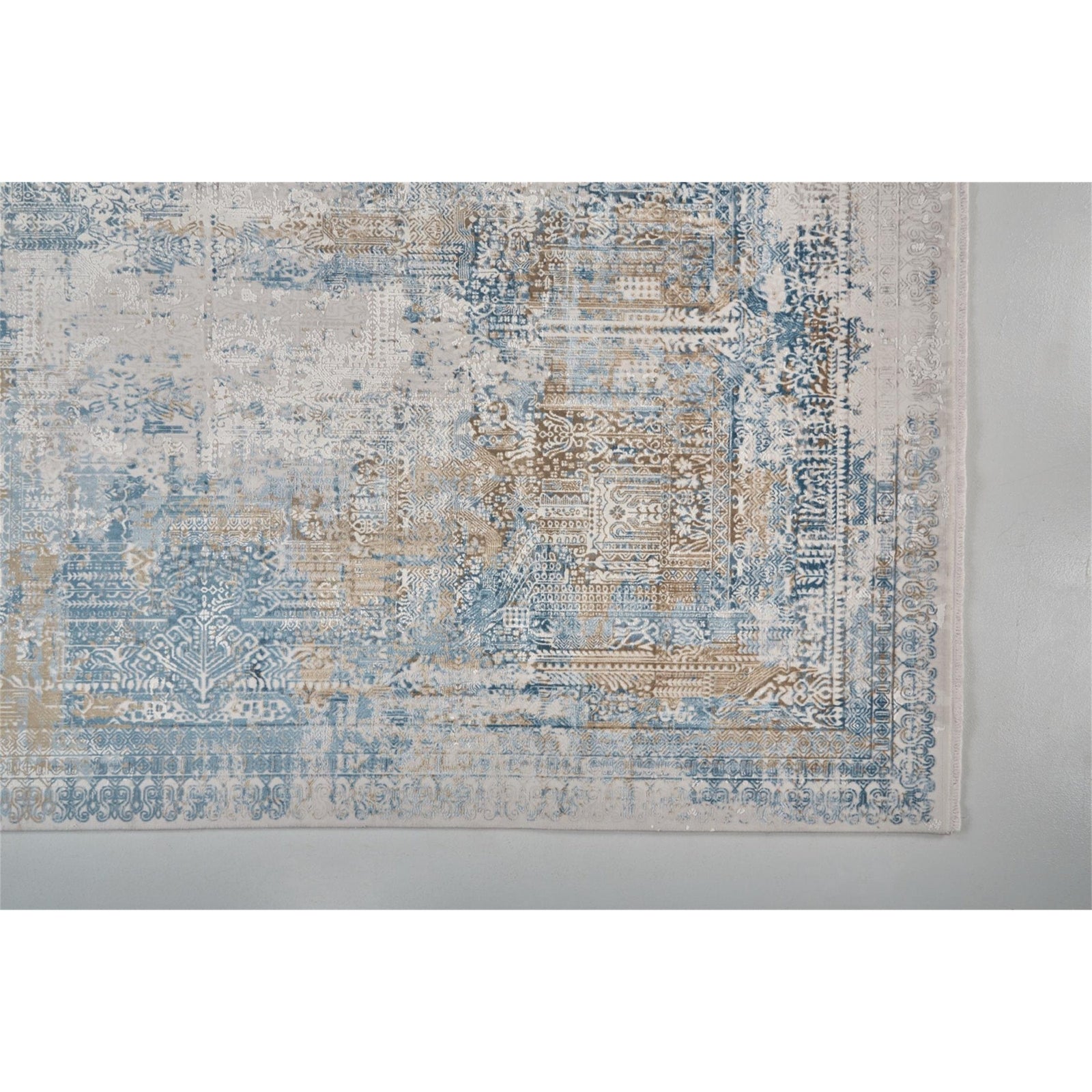 Feizy Cadiz 3890F Rug in Blue/Gray