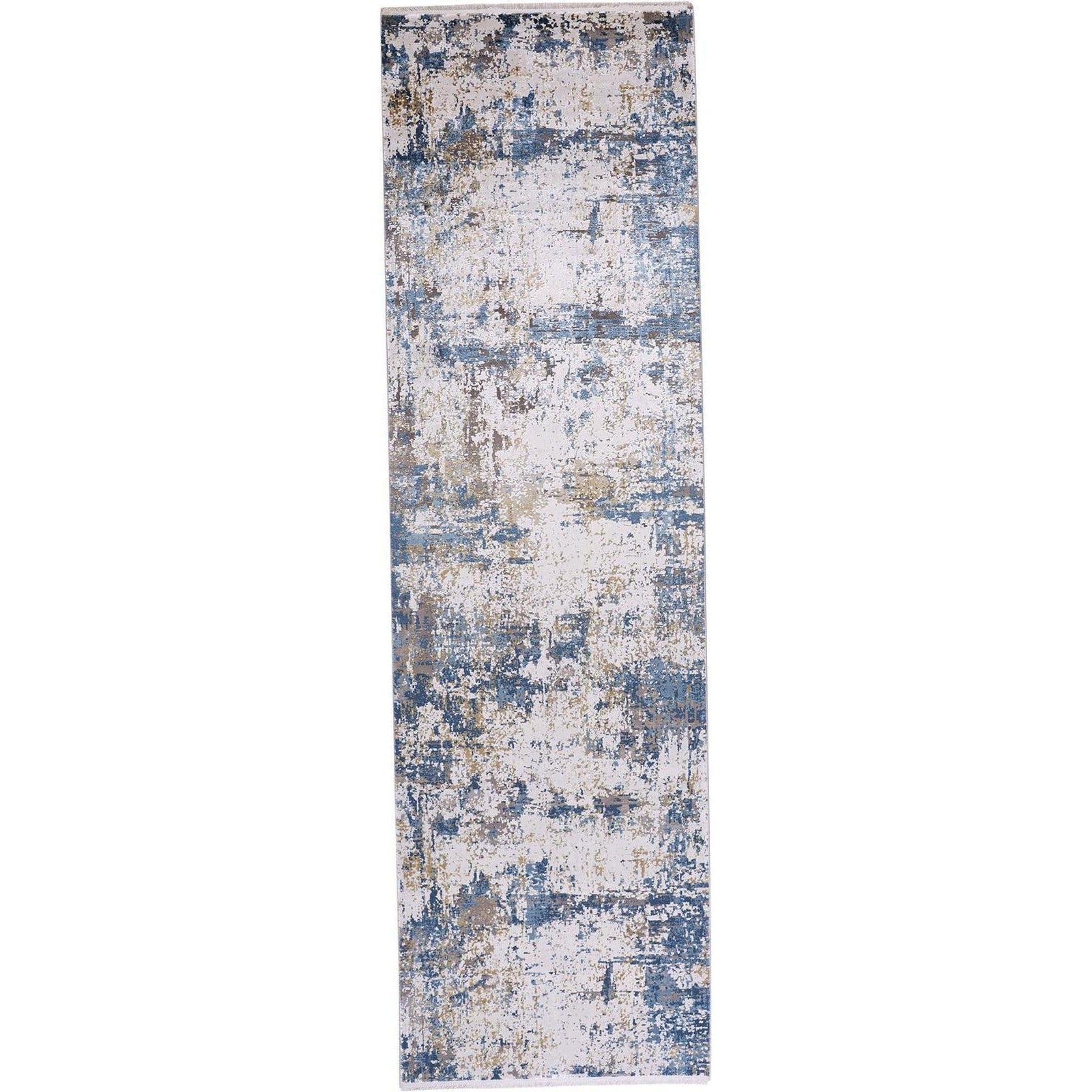 Feizy Cadiz 3891F Rug in Blue/Ivory