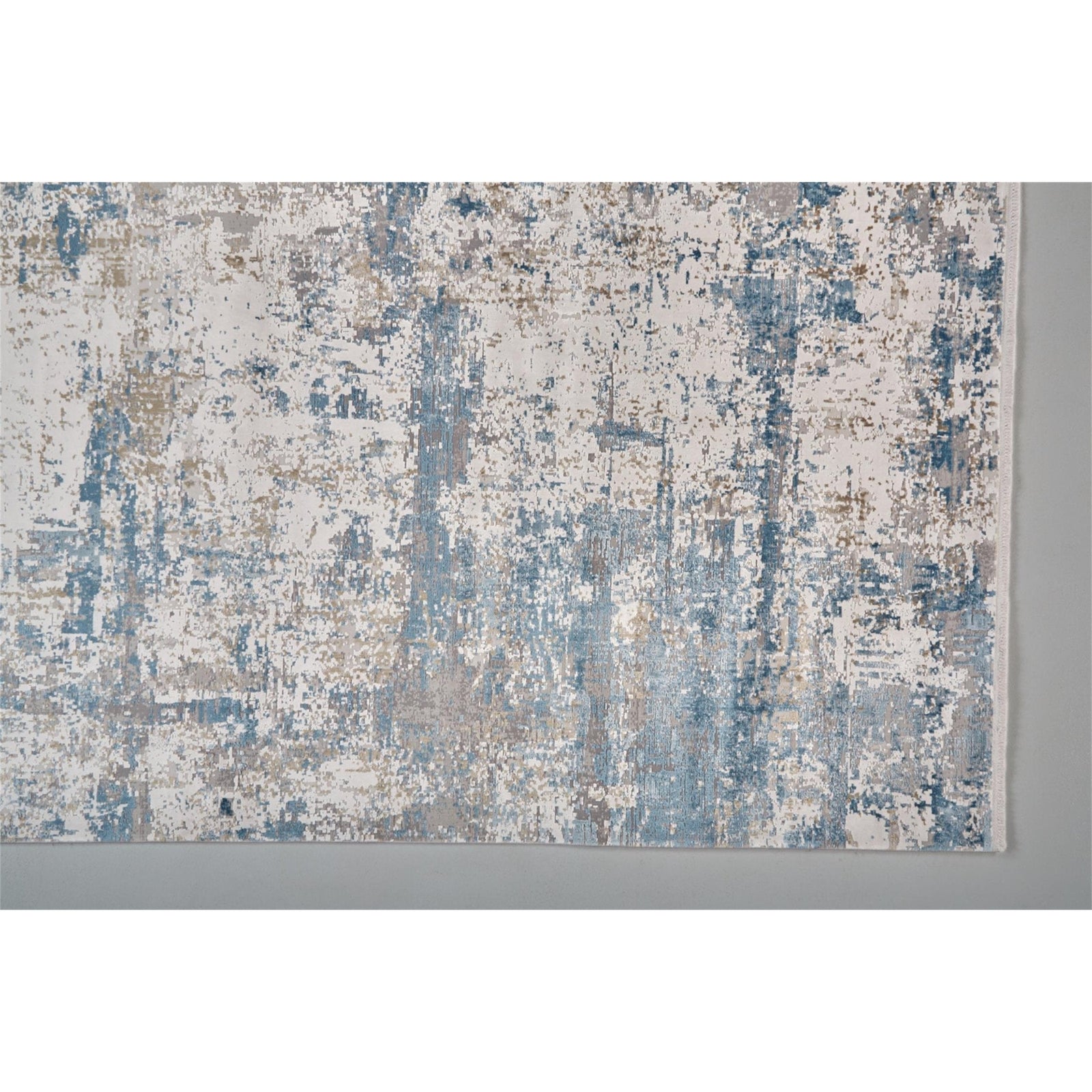 Feizy Cadiz 3891F Rug in Blue/Ivory