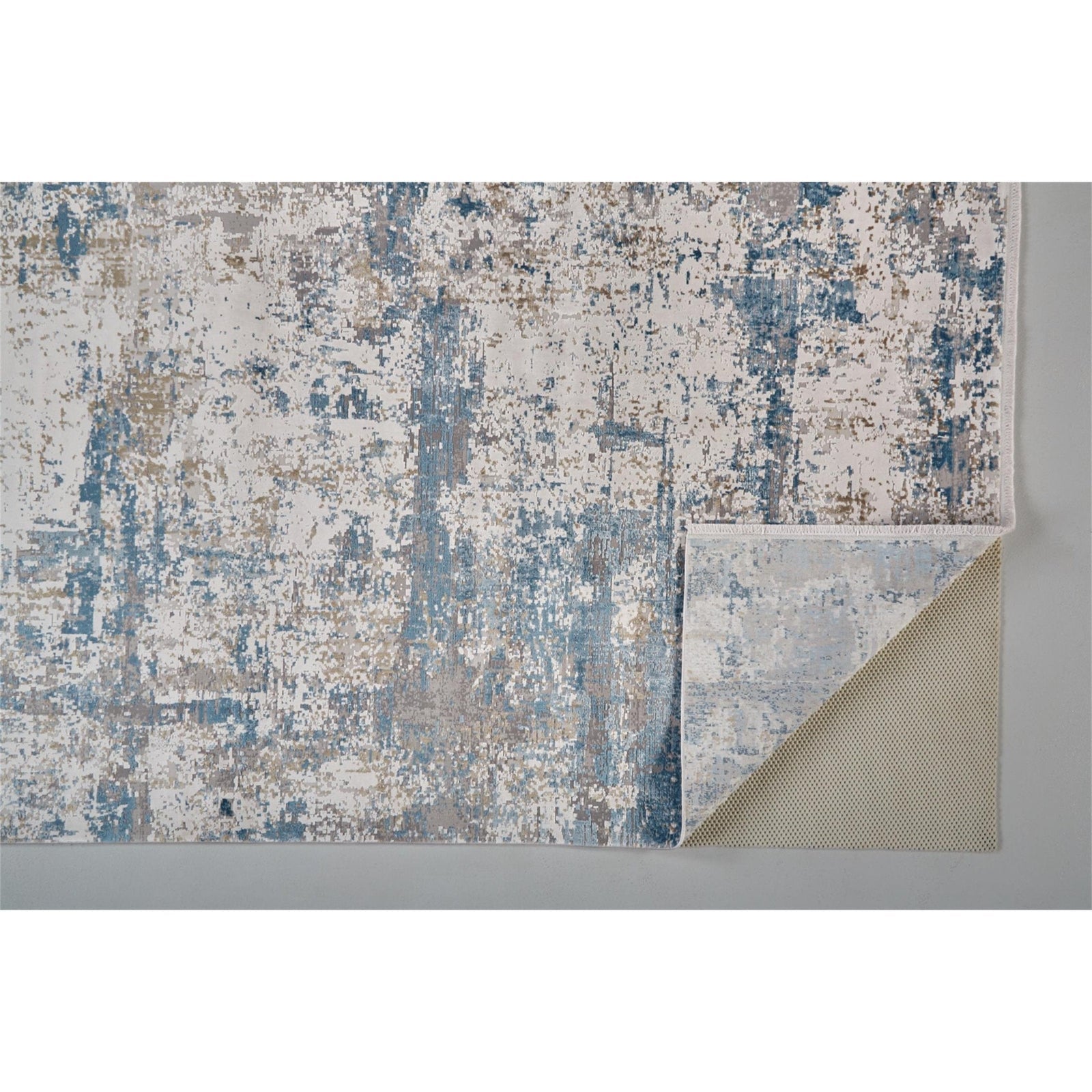 Feizy Cadiz 3891F Rug in Blue/Ivory