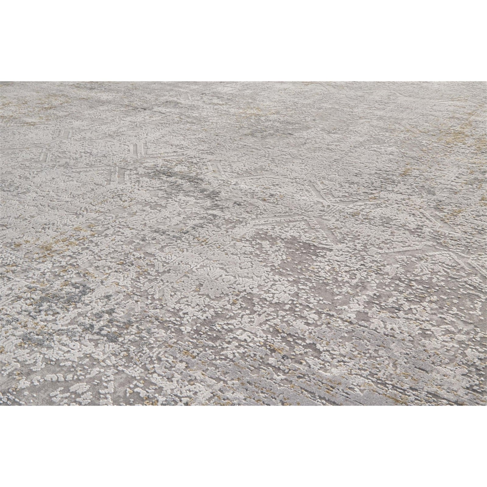 Feizy Cadiz 3892F Rug in Light Gray/Ivory