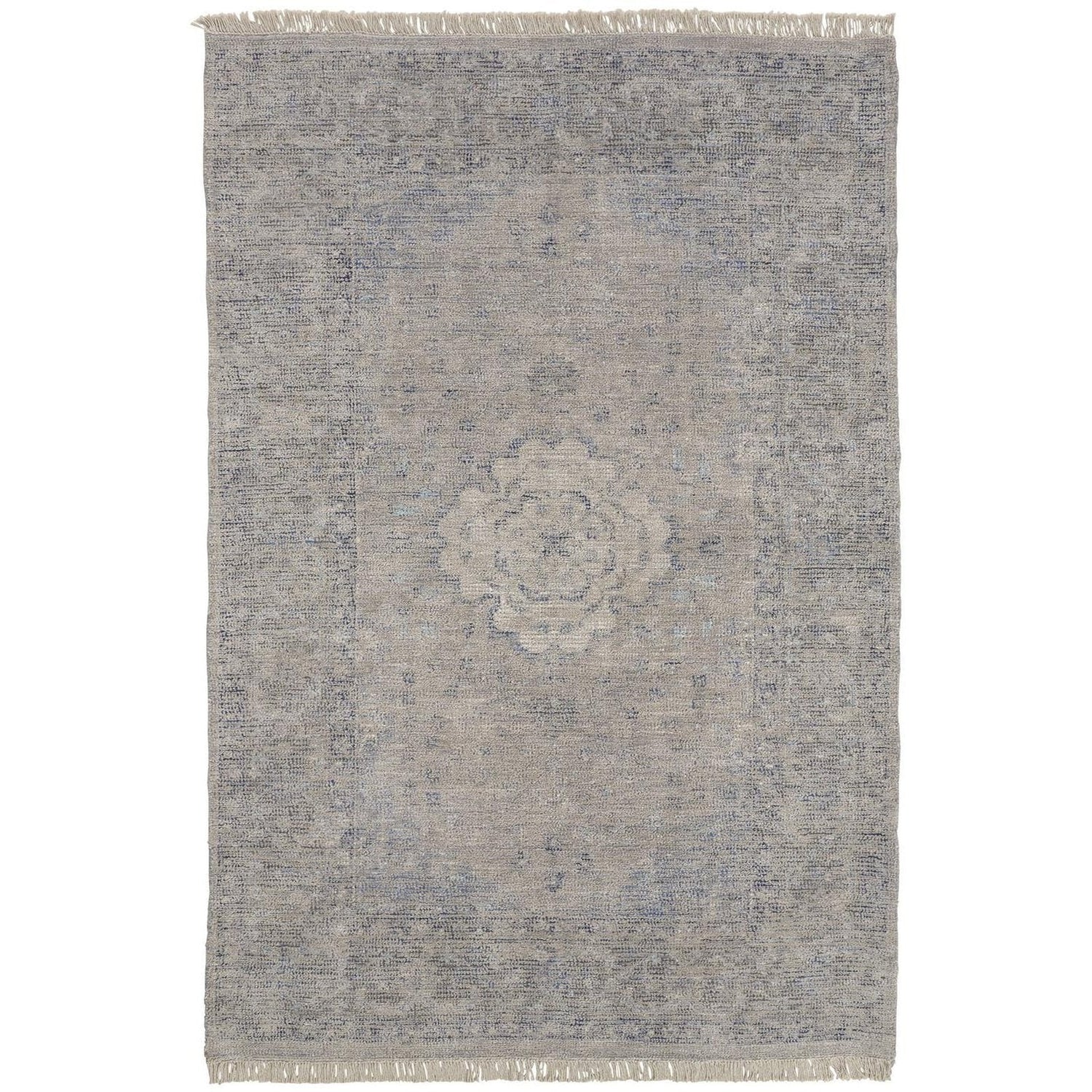 Feizy Caldwell 8108F Rug in Gray / Blue